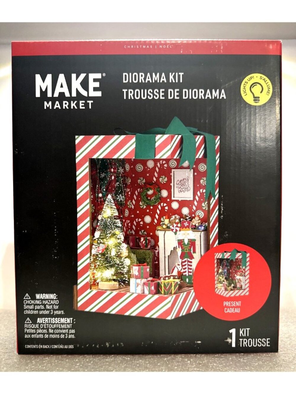 Make Market Christmas Light Up Diorama Kit Christmas Present - New in Box Sealed